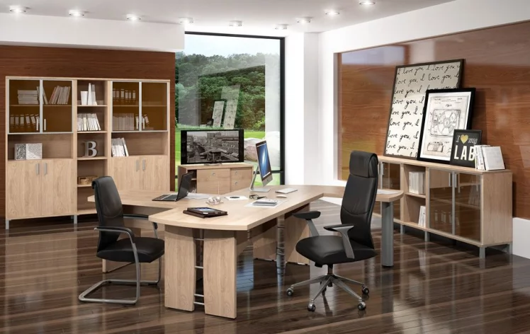 Кабинет руководителя БОРН набор 6 Орех Даллас_0