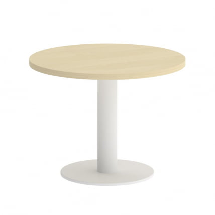 Стол журнальный круглый ХОМЕ ОФФИCЕ ВР.СП-5-60.1Г Клен/Белый металл / HOME OFFICE VR.SP-5-60.1G_0