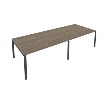 Переговорный стол (2 столешницы) Метал Сйстем Б.ПРГ-2.4 Вяз/Антрацит / Metal System_0