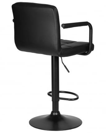 Стул барный ДОБРИН КРУГЕР АРМ БЛАCК (черный) / DOBRIN KRUGER ARM BLACK_3