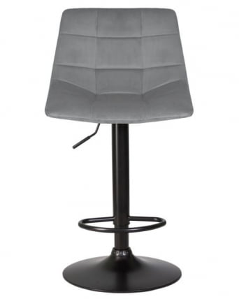 Стул барный ДОБРИН ТАИЛОР БЛАCК (серый велюр (МДЖ9-75)) 2 шт / DOBRIN TAILOR BLACK (MJ9-75))_6