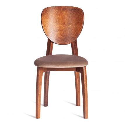 Стул ДИАМАНТЕ мягкое сидение бук, 42кс42кс85см, коричневый, ткань Тенерифе Моcко / DIAMANTE 42x42x85см, Tenerife Mocco_4