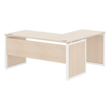 Стол письменный угловой левый КСТЕН-КП КСКПCТ 1615 Л Бук Тиара Белый / XTEN-QP XQPCT L_0