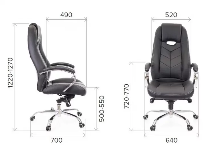 Кресло руководителя Дрифт М кожа Коричневый / Drift M_4