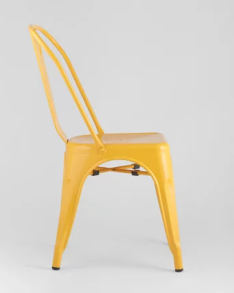 Стул ТОЛИКС с высокой спинкой Желтый глянцевый / TOLIX_3