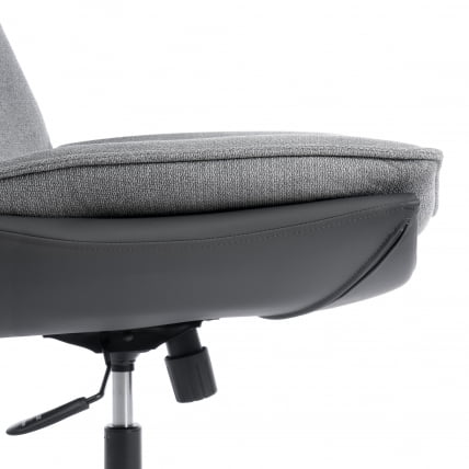 Кресло лаунж Космо велюр/букле/экокожа, ВТ шапе силвер/графит / Cosmo VT shape silver/графит_10