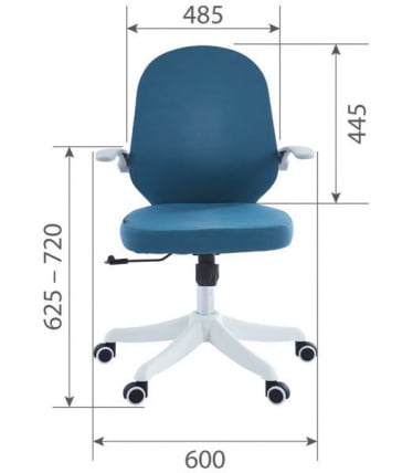 Детское компьютерное кресло CХАИРМАН CХ107 ткань розовый (М) / CHAIRMAN CH107 (M)_4