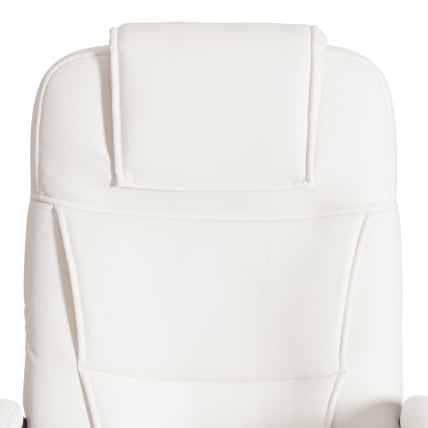 Кресло БЕРГАМО хром (22) кож/зам, белый, 36-01 / BERGAMO_6