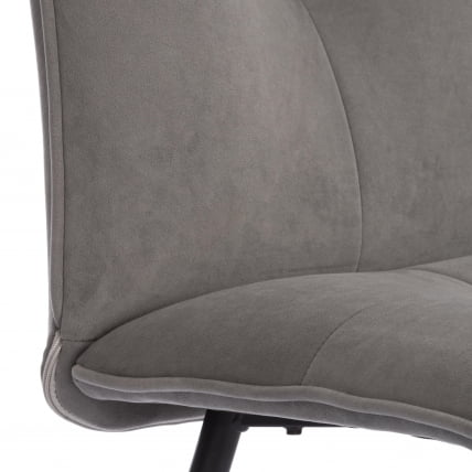 Стул обеденный Свеет флок , 46х55х88, серый/черный, 29 / Sweet_7