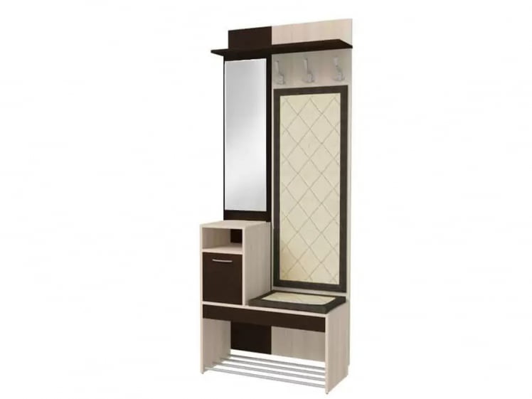 Прихожая Ольга 1 Ясень шимо светлый Венге_0