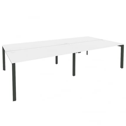 Рабочая станция на П-образном м/к ОНИКС О.МП-Д.РС-4.4.8 Белый Бриллиант/Антрацит / ONIX O.MP-D.RS-4.4.8_0