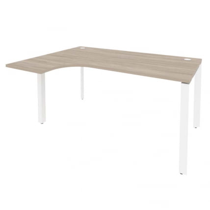 Стол эргономичный левый на П-образном м/к ОНИКС О.МП-СА-4Л Дуб Аризона/Белый / ONIX O.MP-SA-4L_0