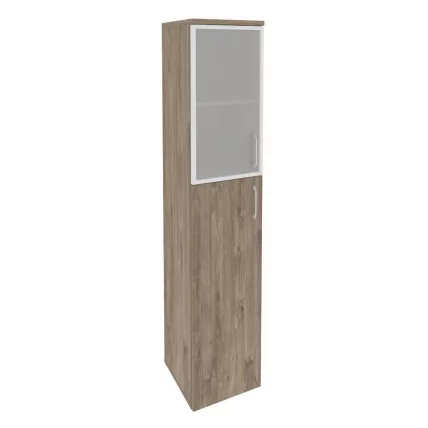 Шкаф высокий узкий левый ОНИКС О.СУ-1.7Р(Л) Тиквуд Темный / ONIX O.SU-1.7R(L)_0