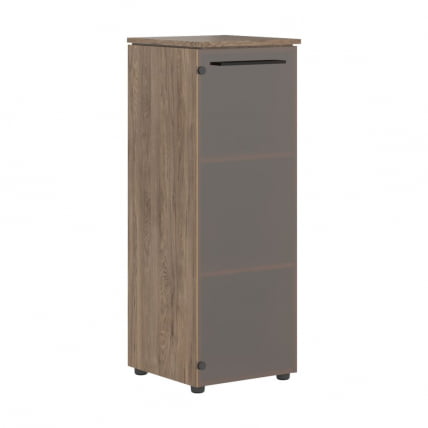 Шкаф-колонка со стеклянной дверью МОРРИС ТРЕНД ММC 42.2 Антрацит Кария Пальмира / MORRIS TREND MMC_0