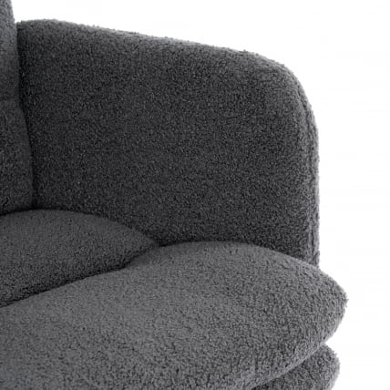 Кресло Довер хром букле, серый, барни грей / Dover barni grey_7