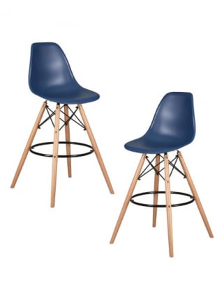 Стул барный ДОБРИН ДСВ БАР (ножки светлый бук, цвет темно-синий (БЕ-12)) 2 шт / DOBRIN DSW BAR (BE-12))_0