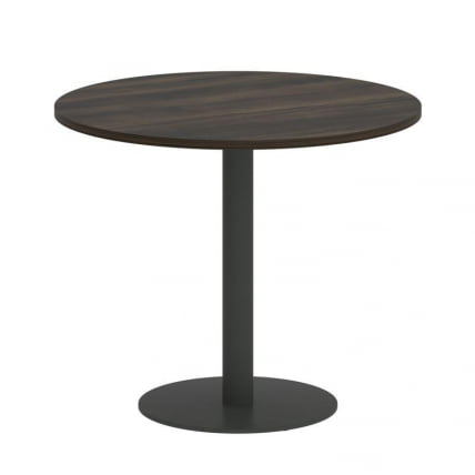 Оникс Директ Стол круглый О.СПРГ-1 Дуб Мали/Металл Антрацит 900*900*750 / O.SPRG-1_0