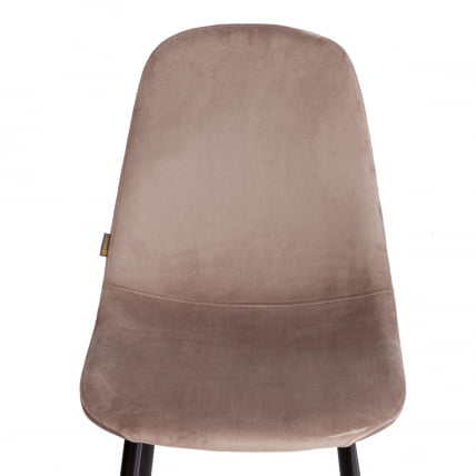Стул БРЕЕЗЕ (мод. ДЖСC-58) Велюр/металл , 44 х 53 х 86 см, коффее (кофейный) ХЛР 9 / черный / BREEZE (mod. JSC-58) coffee HLR_5