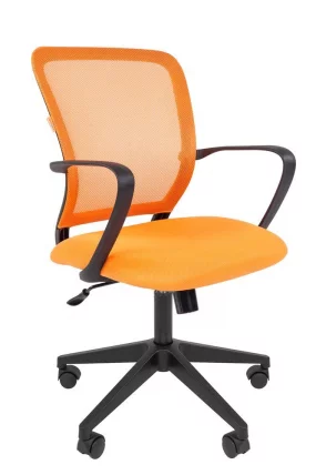 Кресло для оператора Чаирман 698 блаcк ТВ Оранжевое / Chairman black TW_0