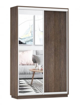 Шкаф-купе двухдверный Экспресс Дуо Медиум 1400х2200х Венге / 1400х2200h_0