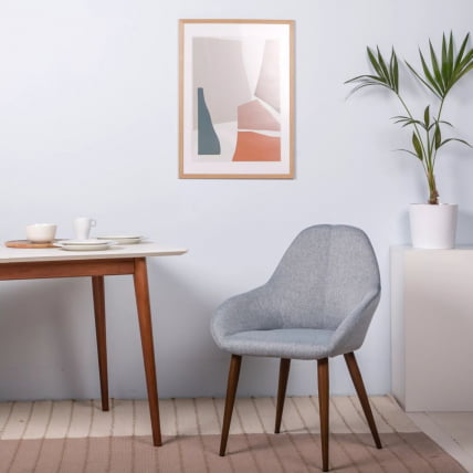 Стул Кент Сер/Натуральный Дуб / Kent_4