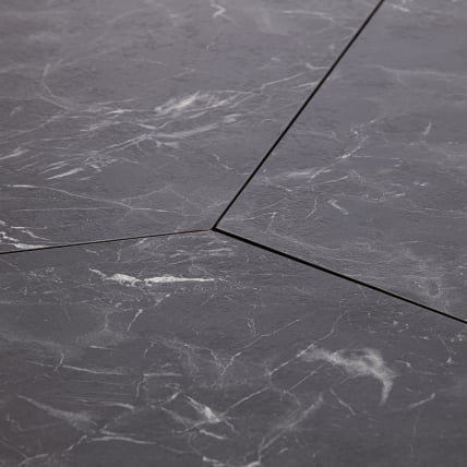 Стол складывающийся ЙООП (мод. 1202) ЛДСП+меламин/металл, 100 х 100 х 72 см, черный мрамор/черный / YOOP (mod._3