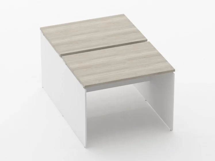 Рабочий модуль Дека ЛДСП каркас 75.145.10 Дуб Сантана светлый/Белый / Deka_0