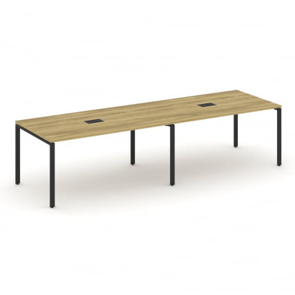 Стол переговорный (2 столешницы) CОНCЕПТ CН.ПРГ-024 Дуб Винченцо Черный / CONCEPT CN.PRG-024_0