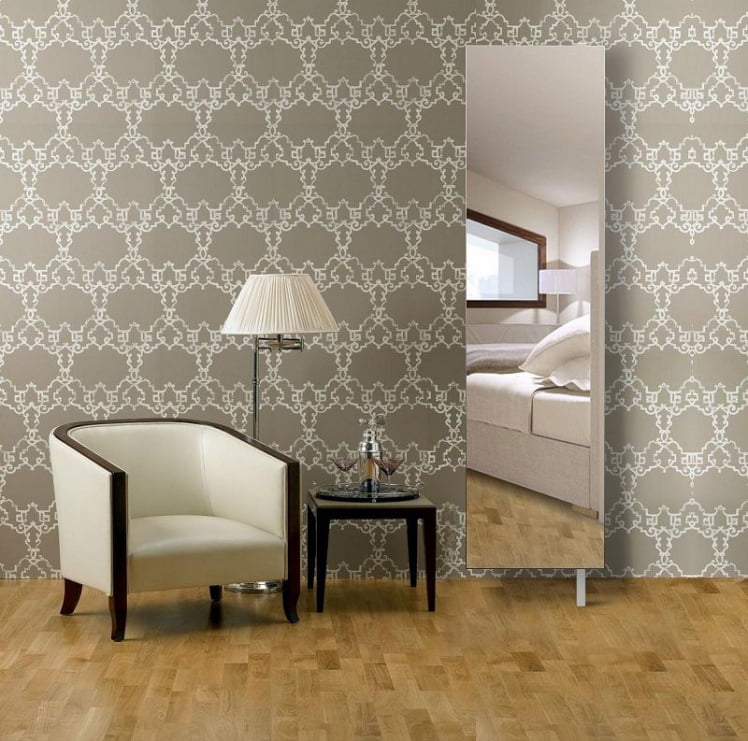 Поворотный зеркальный шкаф Дриве СП Белый / Drive SP_3