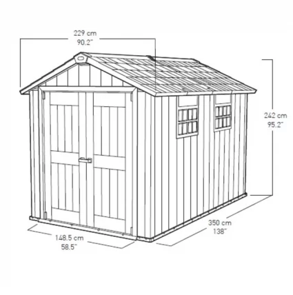 Сарай пластиковый ОАКЛАНД 7511 / OAKLAND_4
