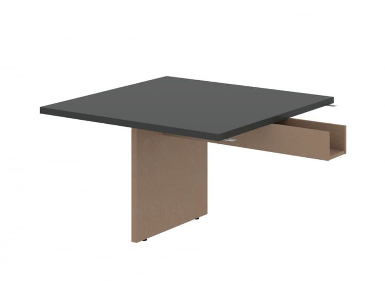 Стол для заседаний приставной ВЕЛИОН ВФCТ 1212.1 Яшма черный Кобра / VELION VFCT_0