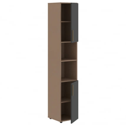 Шкаф-колонка с глухими малыми дверьми (правый) ВЕЛИОН ВХCС 40.4 Р Яшма черный Кобра / VELION VHCS R_1