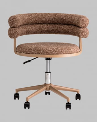 Стул офисный Понтй светло-коричневый бежевые ножки / Ponty_1