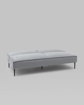 Диван прямой Кассель велюр Серый_7