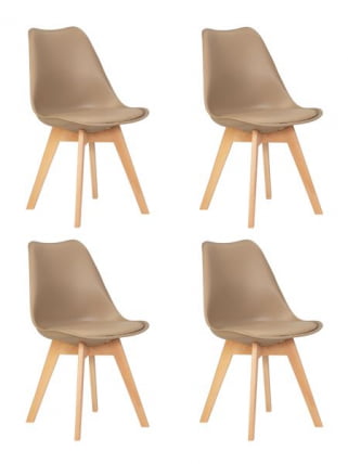 Стул обеденный ДОБРИН ДЖЕРРЙ СОФТ (ножки светлый бук, цвет сиденья бежевый (ГР-03)) 4 шт / DOBRIN JERRY SOFT (GR-03))_0