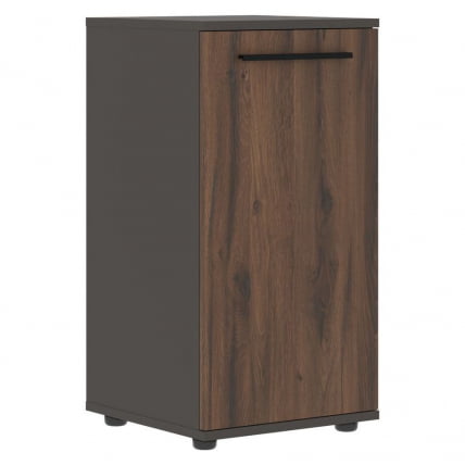 Шкаф колонка с глухой малой дверью ЕДИС ЕЛCС 42.1 Дуб Денвер темный Черный Мокко / EDIS ELCS_0