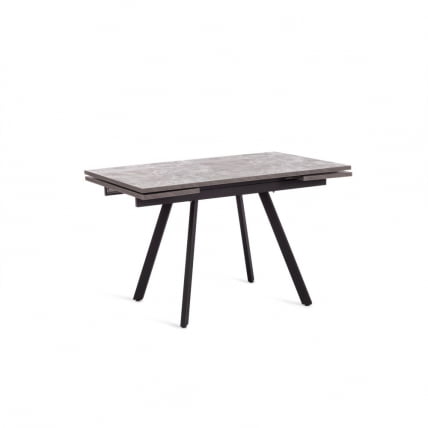 Стол ВИГО ЛДСП/ХПЛ/металл, 120 кс 80 кс 30 х 30 х 75 см, Мрамор черный/черный / VIGO ЛДСП/HPL/металл, x x_3