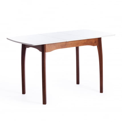 Стол CАТЕРИНА бук, мдф, 100+30кс70кс75, коричневый, белый / CATERINA 100+30x70x75,_7