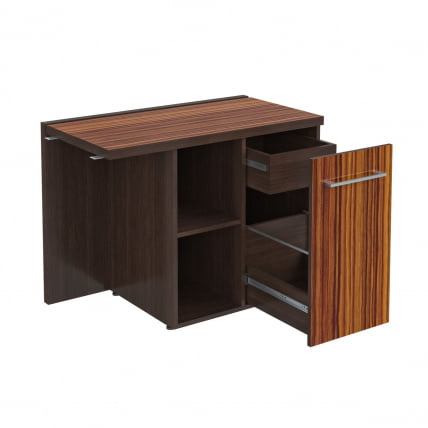 Тумба приставная МCРТ 1055Р Макассар/Венге Магия / MCRT 1055R_1