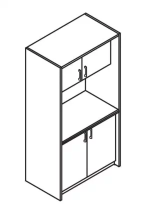 Мини-кухня СCБ 120.1 Серый Металлик / SCB_2
