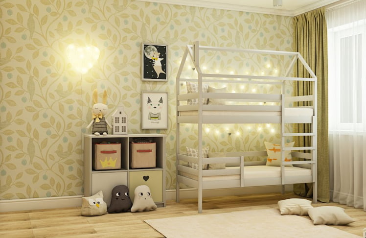 Кровать-домик РооРоом кд-77С Серый / RooRoom_0