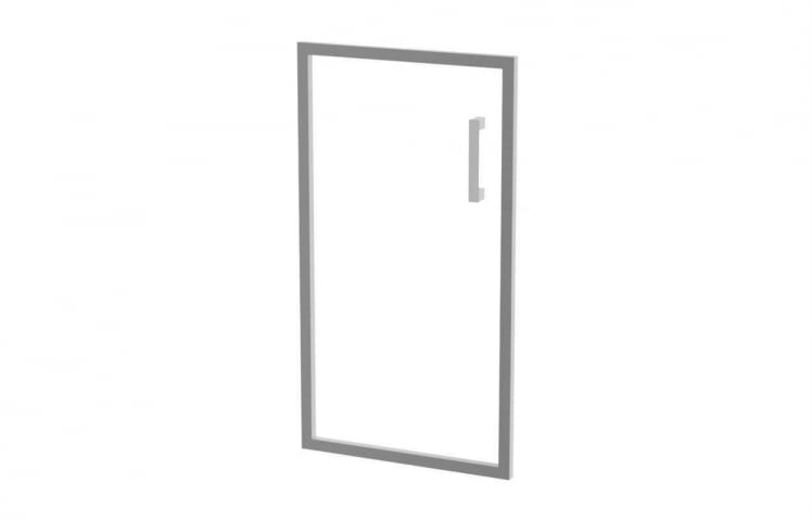 Дверь стекло в алюминии В-512 Л матовое / L_0