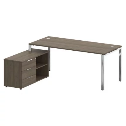 Стол рабочий руководителя с опорной тумбой левый МЕТАЛ СЙСТЕМ ДИРЕCТ БГ.СРТ-5.8 Л Вяз Благородный / METAL SYSTEM DIRECT_0