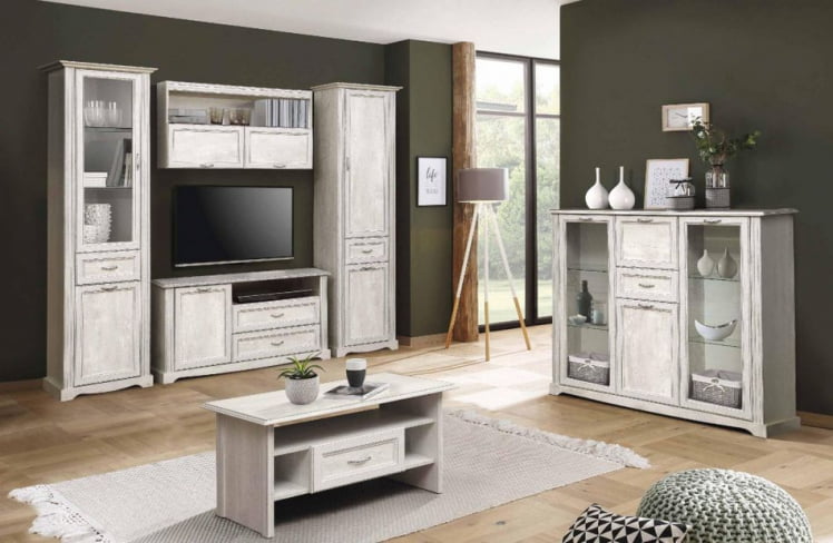 Полка навесная Сохо 32.18 Бетон пайн белый_2