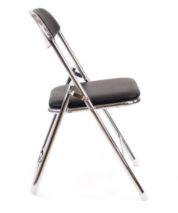 Стул Еверпроф ДЖокер Хроме Экокожа Черный / Everprof Joker Chrome_1