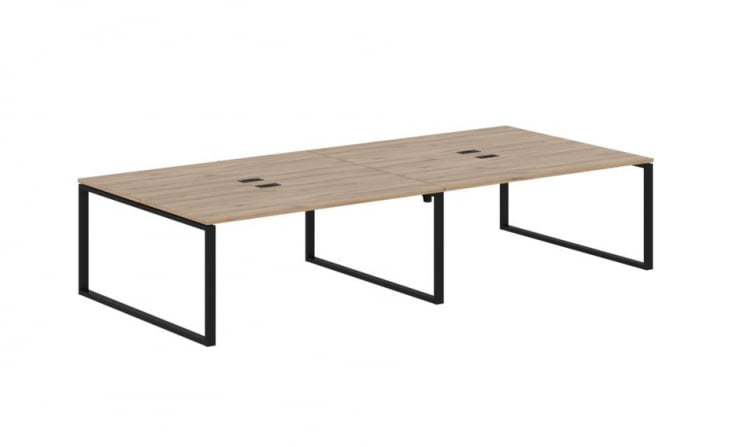 Бенч-система ЕДИС ЕКВСТ 3516 Дуб Денвер светлый Черный / EDIS EQWST_0