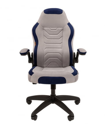 Кресло для геймеров CХАИРМАН ДРАЙВ (ГАМЕ) 50 Серый-синий / CHAIRMAN (GAME)_1
