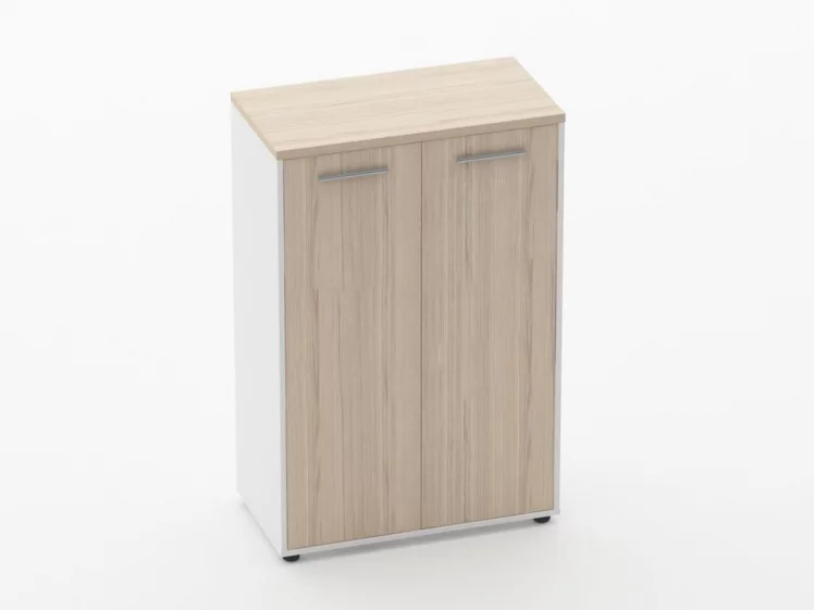 Шкаф 2 широкий закрытый Дека 10.12.131 Туя/Белый / Deka_0