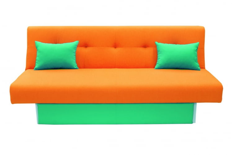Диван МАНГО 4 (2 категория) Оранжевый Зеленый / MANGO_0