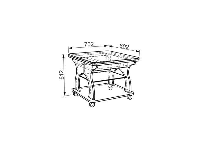 Стол журнальный Купер модуль 01 Дуб млечный_3